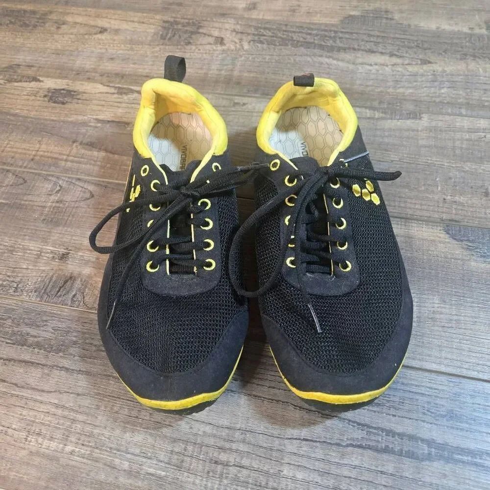 Vivobarefoot Neo Midfoot running shoes sneakers size 10 men's black yellow